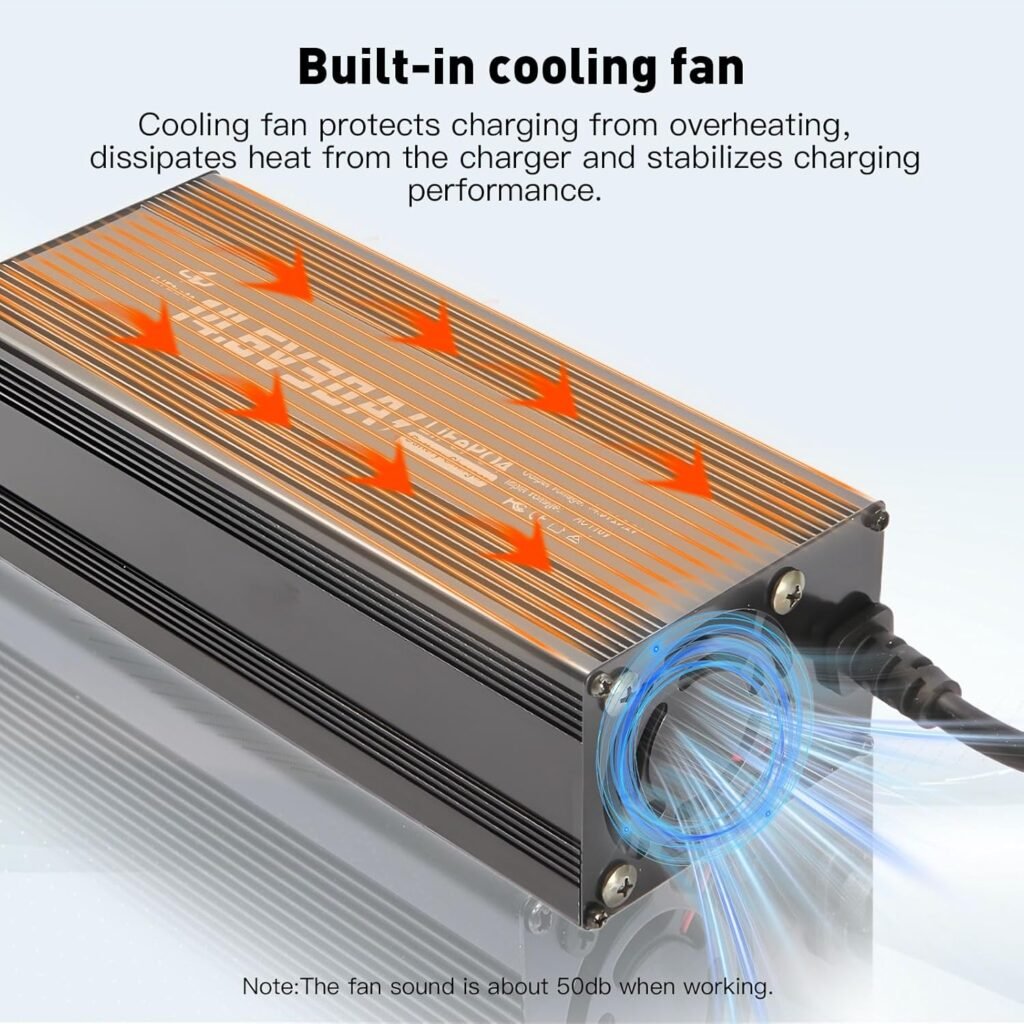 12V 30A LiFePO4 Battery Charger 14.6V Lithium Battery Smart Charger with Anderson Connector and Anderson to M8 Adapter Cable,for Lithium LiFePO4 Deep Cycle Rechargeable Batteries of Car Truck Boat RV