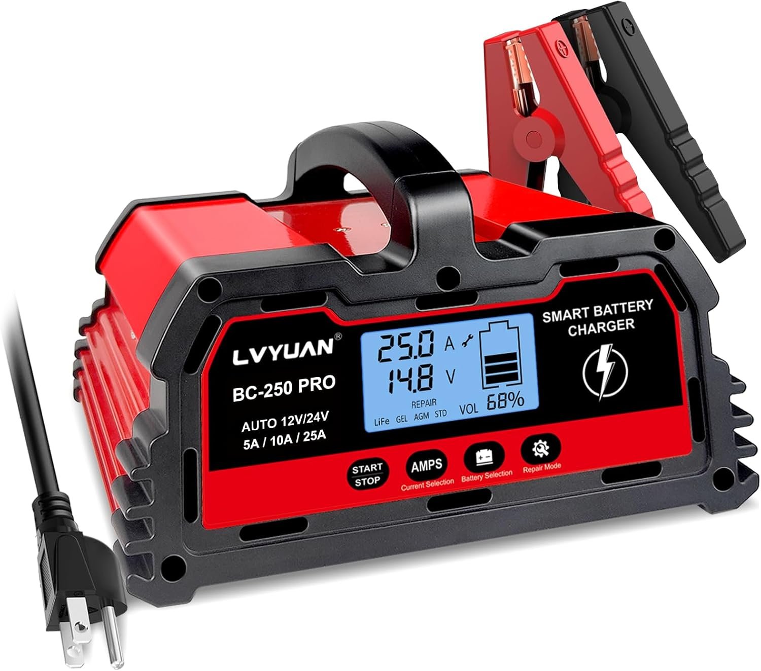 LVYUAN 25Amp Smart Car Battery Charger Review