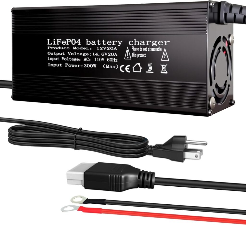 14.6V 10A LiFePO4 Battery Charger Designed for 12V Lithium Battery, AC-DC Smart Charger, Battery Maintainer, Built-in Safety Protections, Support 0V Charging Function 14.6V 10A LiFePO4 Battery Charger Designed for 12V Lithium Battery, AC-DC Smart Charger, Battery Maintainer, Built-in Safety Protections, Support 0V Charging Function