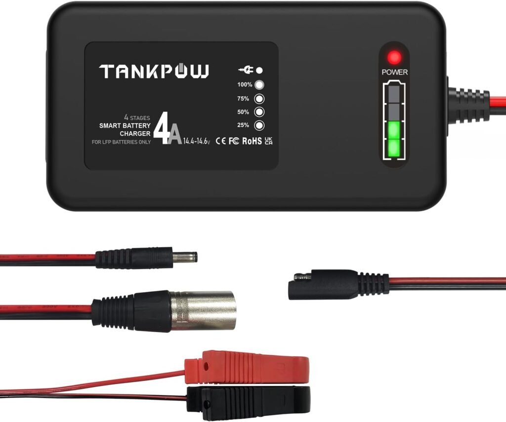 4-Amp LiFePO4 Battery Charger,14.6 Volt Lithium Battery Charger,Smart Charger for Cars,Motorcycles,Lawn Mowers,Toy Cars,Golf Carts,UAV,Fishing Boat,Lithium and Deep Cycle Batteries 4-Amp LiFePO4 Battery Charger,14.6 Volt Lithium Battery Charger,Smart Charger for Cars,Motorcycles,Lawn Mowers,Toy Cars,Golf Carts,UAV,Fishing Boat,Lithium and Deep Cycle Batteries