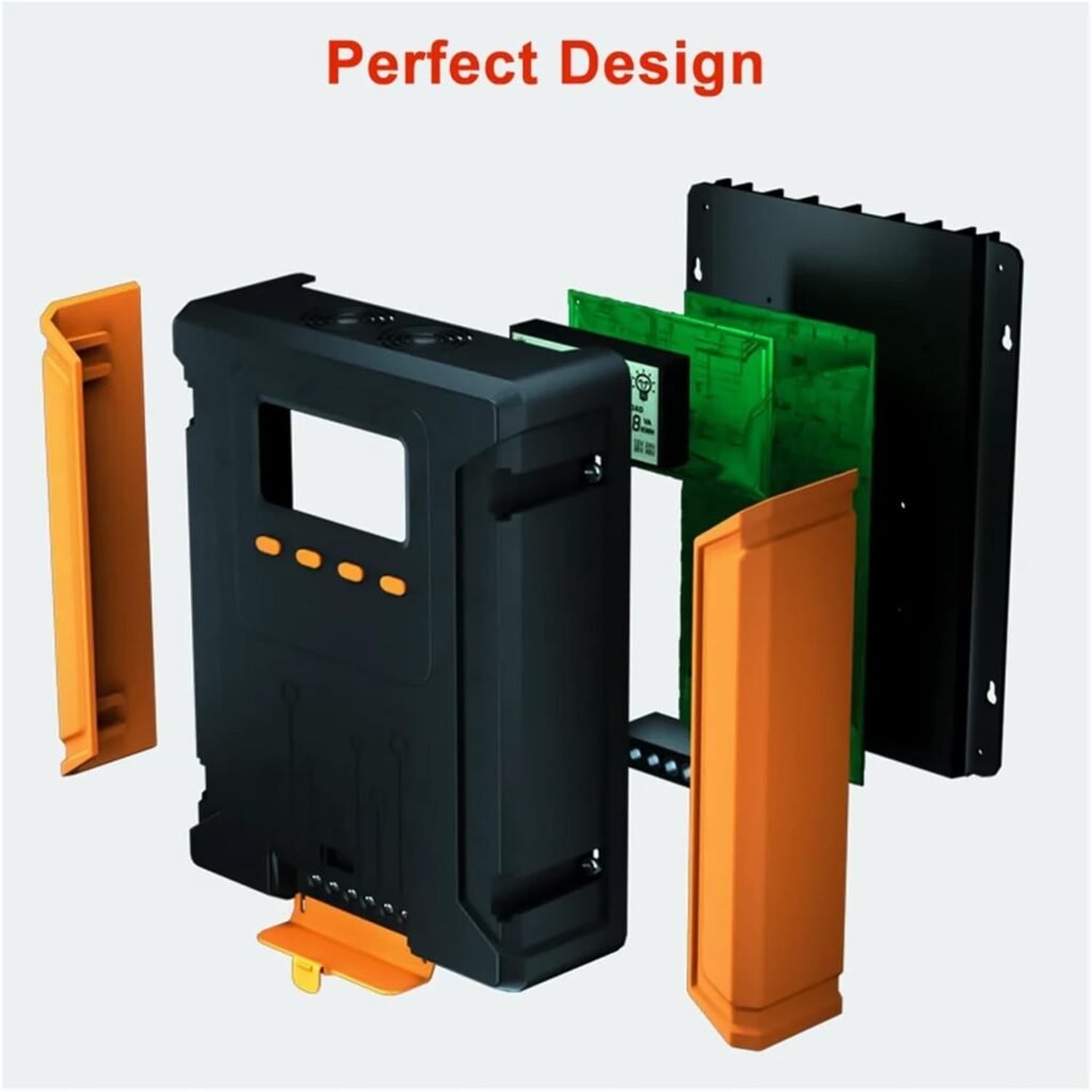 12V-48V Auto Solar Controller MPPT 30A-120A, High-Efficiency PV Regulator  Battery Charger for Lead Acid  Lithium(80A)