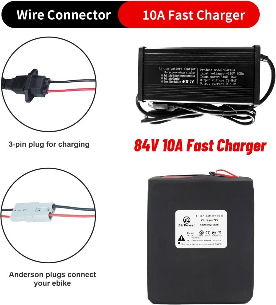 72V 25Ah LiFePO4 E-Bike Battery Built-in 80A BMS for 0-2800W Motor 72V 25Ah LiFePO4 E-Bike Battery Built-in 80A BMS for 0-2800W Motor