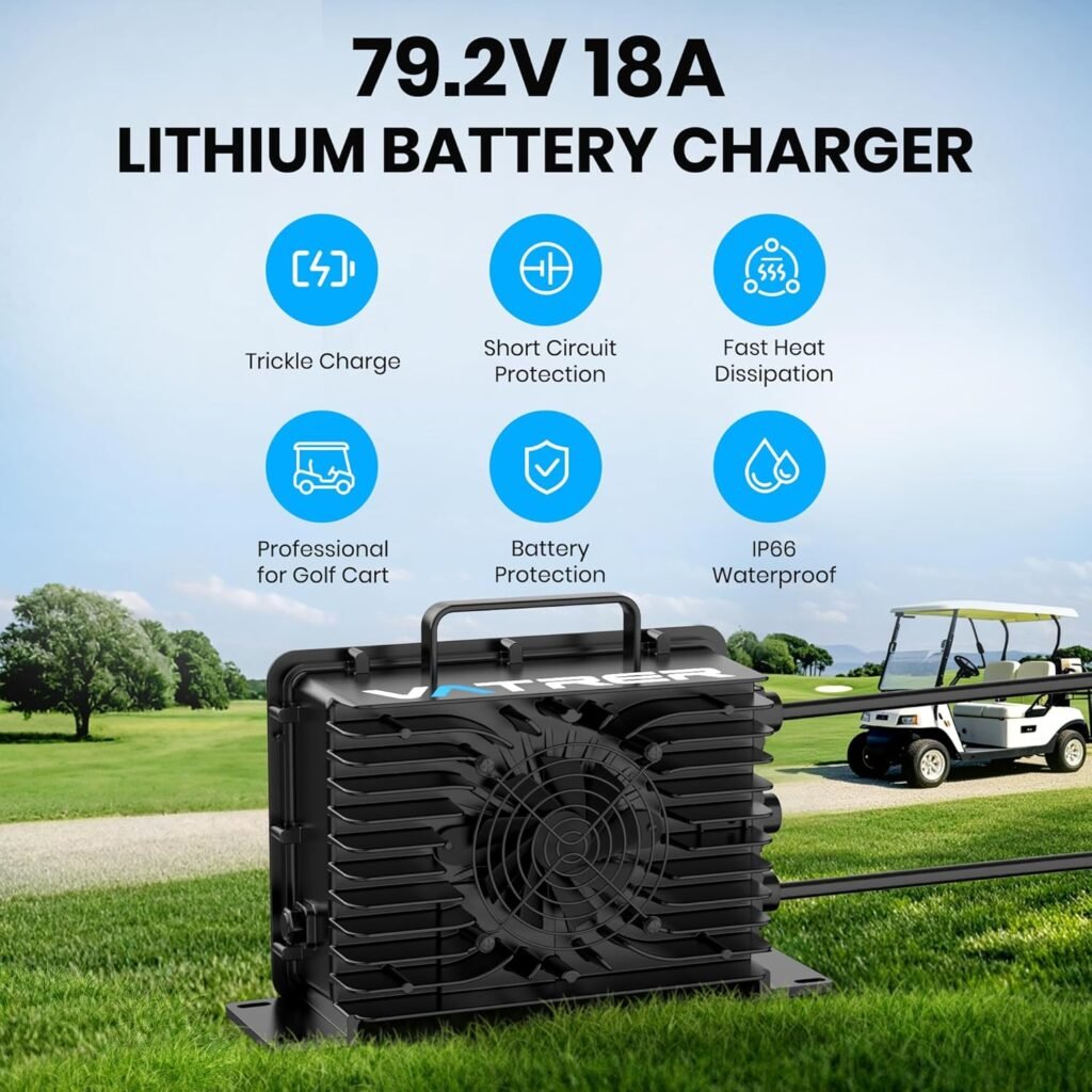79.2V 18A Smart AC-DC LiFePO4 Lithium Battery Charger for 72V Golf Cart LiFePO4 Lithium Battery 79.2V 18A Smart AC-DC LiFePO4 Lithium Battery Charger for 72V Golf Cart LiFePO4 Lithium Battery