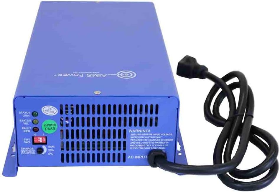AIMS Power CON120AC1224DC AC Converter Battery 12V or 24V Smart Charger 75 amps Listed to UL 458 CSA AIMS Power CON120AC1224DC AC Converter Battery 12V or 24V Smart Charger 75 amps Listed to UL 458 CSA