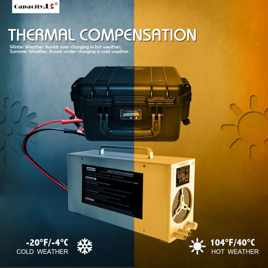 High Power Battery Charger, 0-120V Upgraded Design LifePO4 Battery Charger, One Click Control Adjustable Current/Voltage for LiFePO4 Lithium Iron Rechargeable Battery((0-25A) High Power Battery Charger, 0-120V Upgraded Design LifePO4 Battery Charger, One Click Control Adjustable Current/Voltage for LiFePO4 Lithium Iron Rechargeable Battery((0-25A)