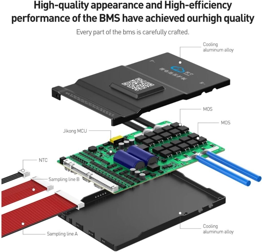 JK BMS 8S 12S 13S 14S 16S 17S 20S 24S Smart BMS 60A 80A 100A 150A 200A Lifepo4 Li-Ion Lto Battery BMS Active Balance 0.6A 1A 2A(JK-BD6A24S15P)