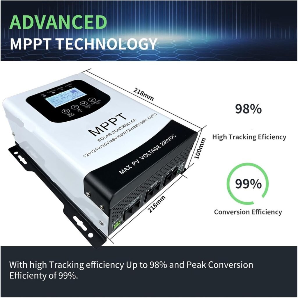 MPPT 50A 60A 80A Solar Charge Discharge Controller 230VDC PV Regulator for 12 24 48 60 72 96V Lifepo4 Lithium Lead Acid Battery(40A) MPPT 50A 60A 80A Solar Charge Discharge Controller 230VDC PV Regulator for 12 24 48 60 72 96V Lifepo4 Lithium Lead Acid Battery(40A)