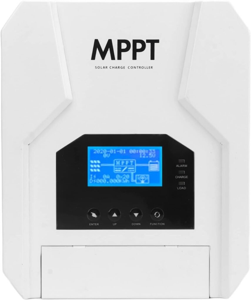 MPPT Solar Charge Controller 12V 60A Lithium Battery Regulator for Photovoltaic Systems 12V / 24V / 36V / 48V - High Efficiency 98.5 % DC Conversion, Comprehensive Protection, V (80A)