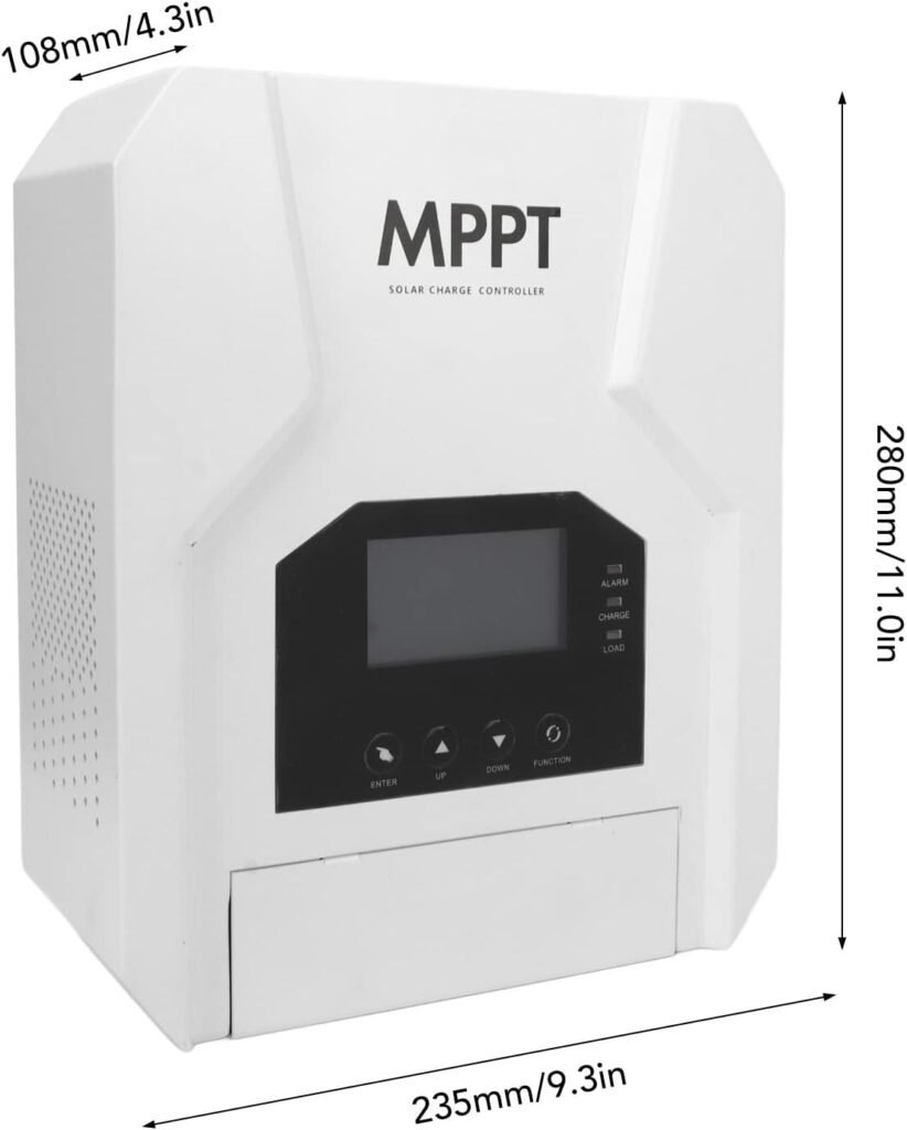 MPPT Solar Charge Controller 12V 60A Lithium Battery Regulator for Photovoltaic Systems 12V / 24V / 36V / 48V - High Efficiency 98.5 % DC Conversion, Comprehensive Protection, V (80A)