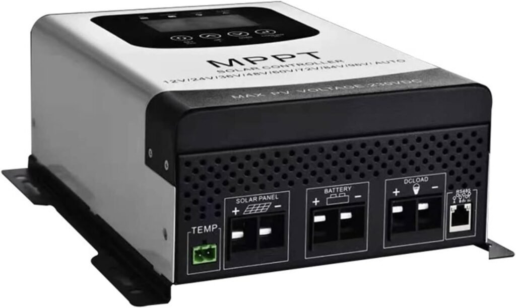 Solar Charge Controller, 12V 24V 48V 60V 72V 96V 50A 60A 80A MPPT Solar Charge Discharge Controller PV Regulator 230VDC for Lifepo4 Lithium Gel Battery High Efficiency and Stable Charging(3) Solar Charge Controller, 12V 24V 48V 60V 72V 96V 50A 60A 80A MPPT Solar Charge Discharge Controller PV Regulator 230VDC for Lifepo4 Lithium Gel Battery High Efficiency and Stable Charging(3)