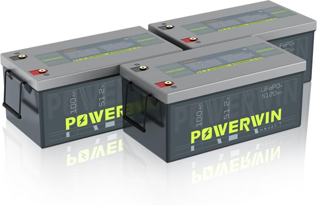 POWERWIN BT5120 51.2V 100Ah LiFePO4 Deep Cycle Battery – 100A BMS 15,000 Cycles ,Solar, RV, Off-Grid, Marine Trolling Motor , High-Performance Maintenance-Free (3pcs) POWERWIN BT5120 51.2V 100Ah LiFePO4 Deep Cycle Battery – 100A BMS 15,000 Cycles ,Solar, RV, Off-Grid, Marine Trolling Motor , High-Performance Maintenance-Free (3pcs)