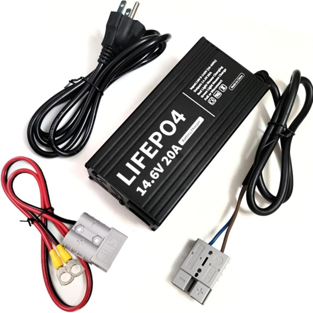 12V/ 12.8V 20A LiFePO4 Lithium Battery Charger 14.6V 20Amp Smart Charger with Anderson Connector LED Indicator Special for LiFePO4 Deep Cycle 40AH-280AH Batteries Charger 12V/ 12.8V 20A LiFePO4 Lithium Battery Charger 14.6V 20Amp Smart Charger with Anderson Connector LED Indicator Special for LiFePO4 Deep Cycle 40AH-280AH Batteries Charger