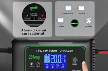 20 Amp Smart Battery Charger” review