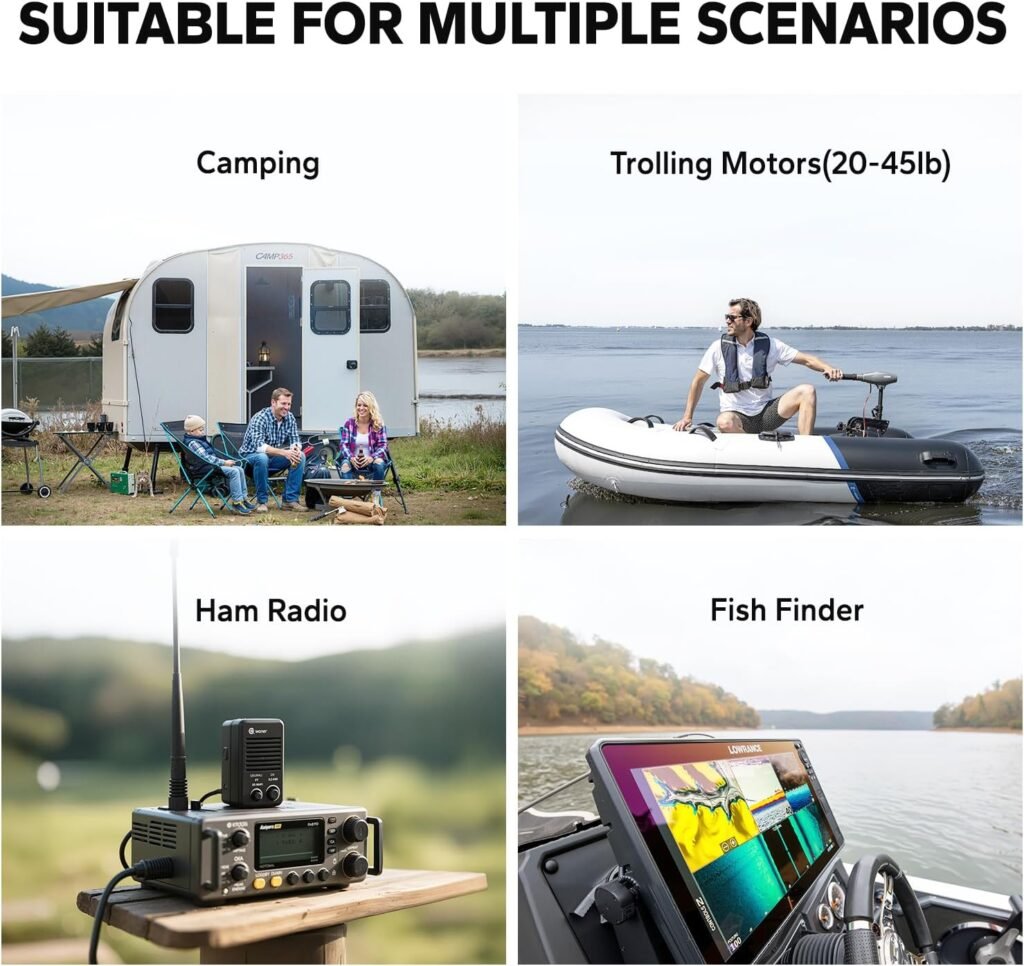 LiTime 12V 50Ah LiFePO4 Deep Cycle Battery 14.6V10A Lithium Charger, 11.57lbs Ultra-Light RV battery, 640Wh, Max. 15000+ Cycles, SafeReliable for Trolling Motor, Marine LiTime 12V 50Ah LiFePO4 Deep Cycle Battery 14.6V10A Lithium Charger, 11.57lbs Ultra-Light RV battery, 640Wh, Max. 15000+ Cycles, SafeReliable for Trolling Motor, Marine