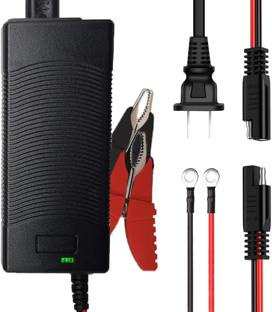 THEPRO 12V 3Amp Lithium LiFePO4 Battery Charger, 14.6V Smart Charger, 12.8V Lithium Iron Phosphate Battery Maintainer