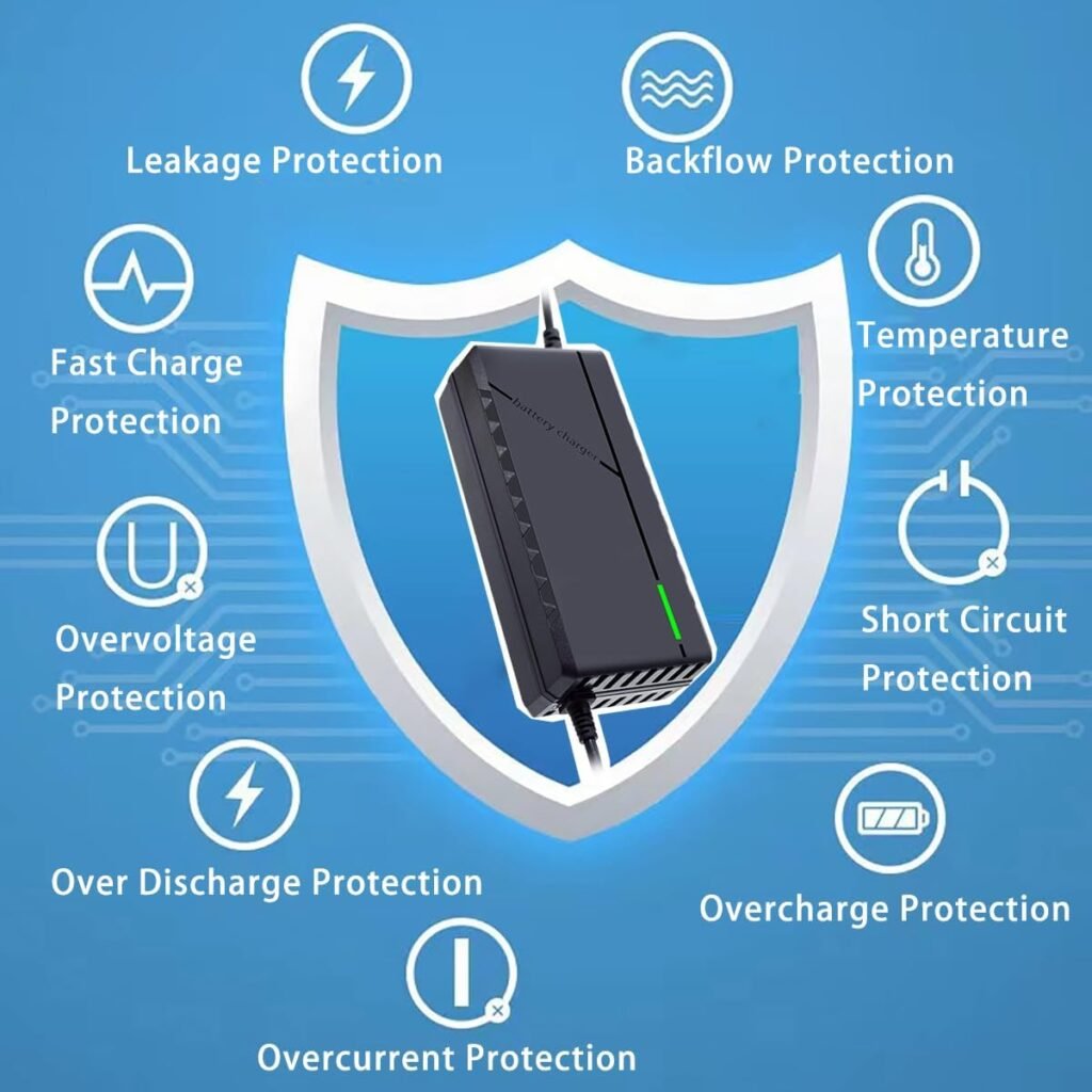 14.6V 5A LiFePO4 Battery Charger Lithium Battery Charging for Spray, Doorbell, Fishing, Lawn Mower,etc. 14.6V 5A LiFePO4 Battery Charger Lithium Battery Charging for Spray, Doorbell, Fishing, Lawn Mower,etc.