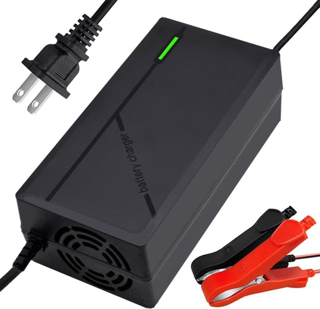 14.6V 5A LiFePO4 Battery Charger Lithium Battery Charging for Spray, Doorbell, Fishing, Lawn Mower,etc. 14.6V 5A LiFePO4 Battery Charger Lithium Battery Charging for Spray, Doorbell, Fishing, Lawn Mower,etc.