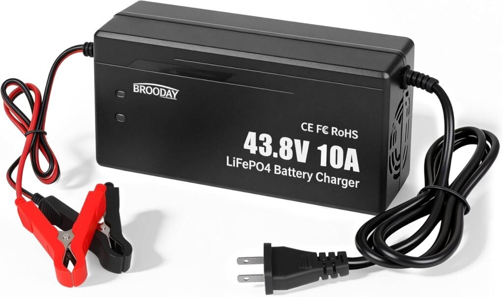 14.6V 10A LiFePO4 Battery Charger for 12V Lithium Iron Phosphate Batteries – Fast Charging, High Efficiency, LED Indicator, Durable Design with Overheat Protection 14.6V 10A LiFePO4 Battery Charger for 12V Lithium Iron Phosphate Batteries – Fast Charging, High Efficiency, LED Indicator, Durable Design with Overheat Protection