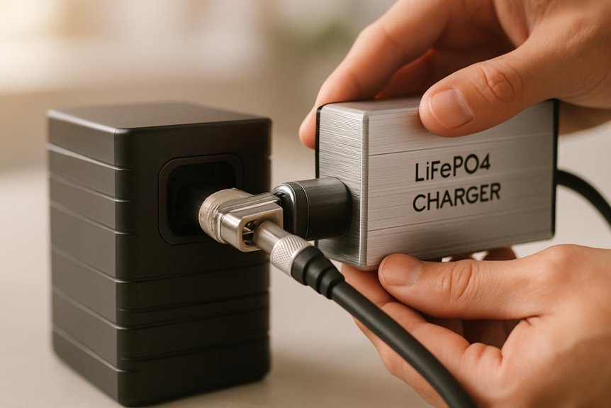 careful charger connection practices