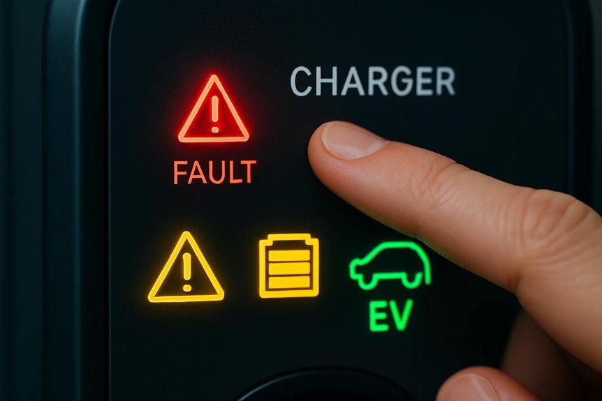 charger warning lights meanings