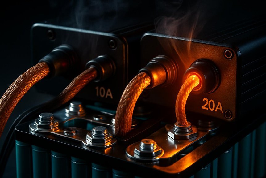 charging current governs time and heat