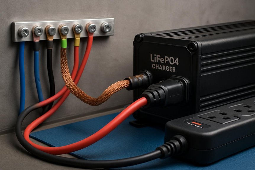 grounding checks for lifepo4 charging