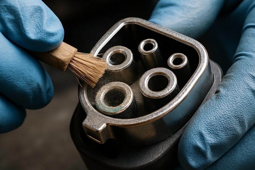 identify contamination on connectors