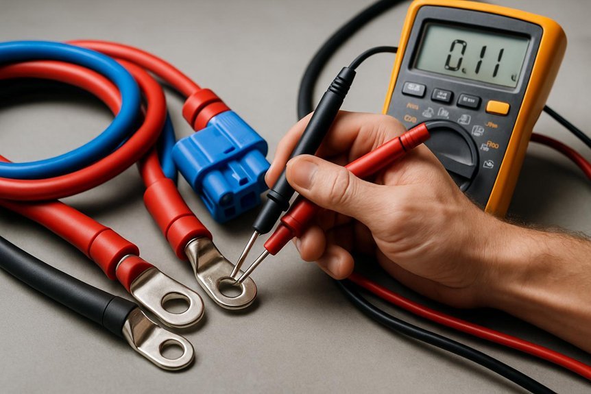 inspecting charger cable integrity