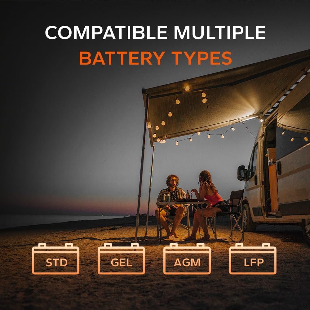 LiTime 12V 40A DC to DC Charger for 14.6V LiFePO4 Lithium Lead Acid AGM Gel Batteries, 3-Stage Fast Battery Charger for RVs, Campers, Trailers, Solar System and Home Backup LiTime 12V 40A DC to DC Charger for 14.6V LiFePO4 Lithium Lead Acid AGM Gel Batteries, 3-Stage Fast Battery Charger for RVs, Campers, Trailers, Solar System and Home Backup