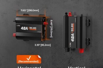 LiTime 12V 40A DC to DC Charger for 14.6V LiFePO4 Lithium Lead Acid AGM Gel Batteries, 3-Stage Fast Battery Charger for RVs, Campers, Trailers, Solar System and Home Backup Review (2026)