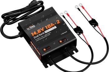 LiTime 2-Bank 10A (10A/Bank) Dual Smart Battery Charger, 14.6V LiFePO4 Battery Charger AC-DC Charger with Fuse, LED Indicator for RV, Boat, Motorcycle, Lawn Mower, Trolling motor and Lead Acid Battery Review (2026)