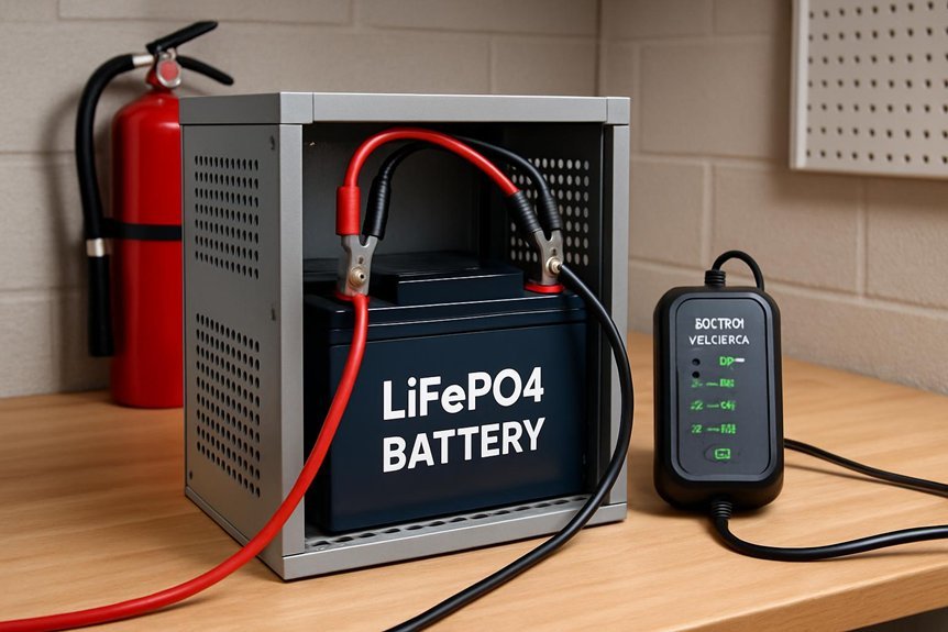 safe indoor charging setup