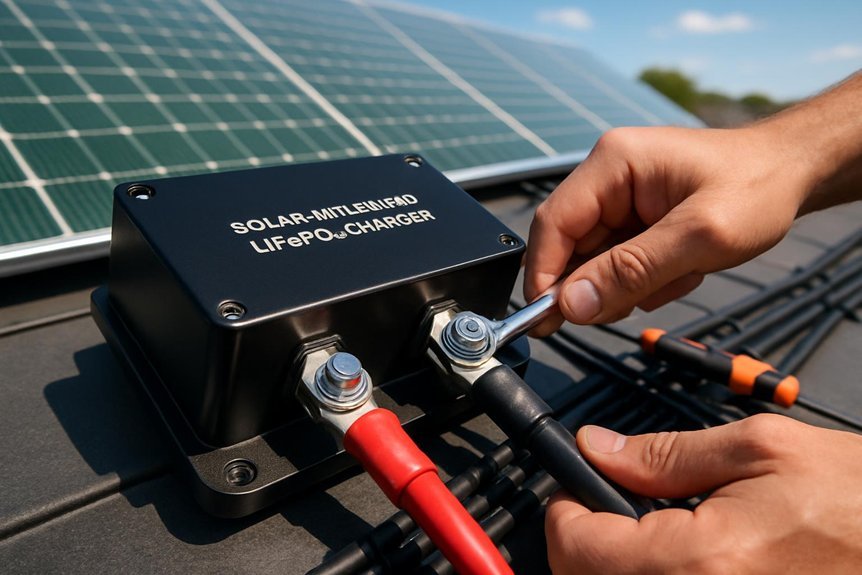 safe solar charger installation