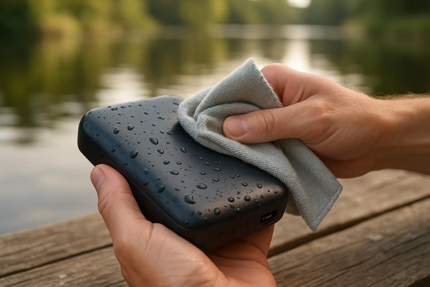 safe waterproof charger cleaning