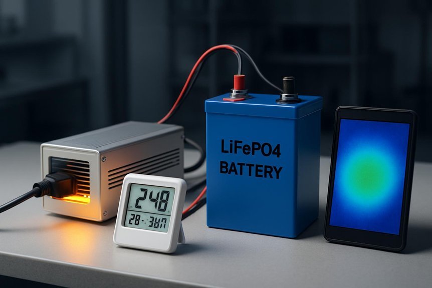 temperature aware lifepo4 charging thresholds