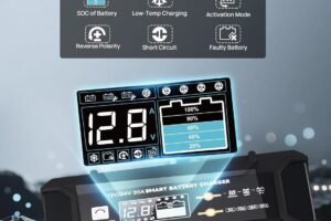 ECO-Worthy 12V/24V 20A Smart Battery Charger for Lead-Acid, LiFePO4 Battery