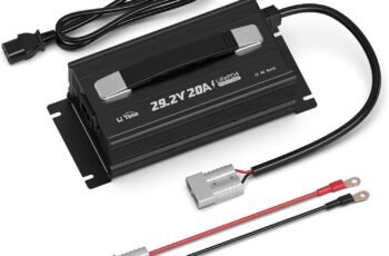 LiTime 24V 20A Lithium Battery Charger, 0V Activation, 29.2V Output AC-DC